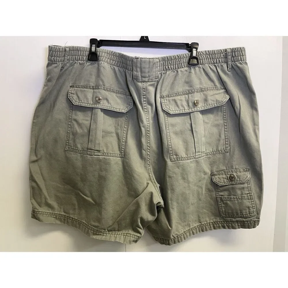 RedHead‎ Shorts Mens 48X7 Green Cargo Stretch Canvas Outdoor Fishing Hiking